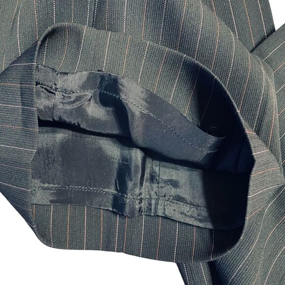 90s Rafaella Pinstripe Wide Leg, High Waist Dress Pants Trousers - Picture 8 of 13